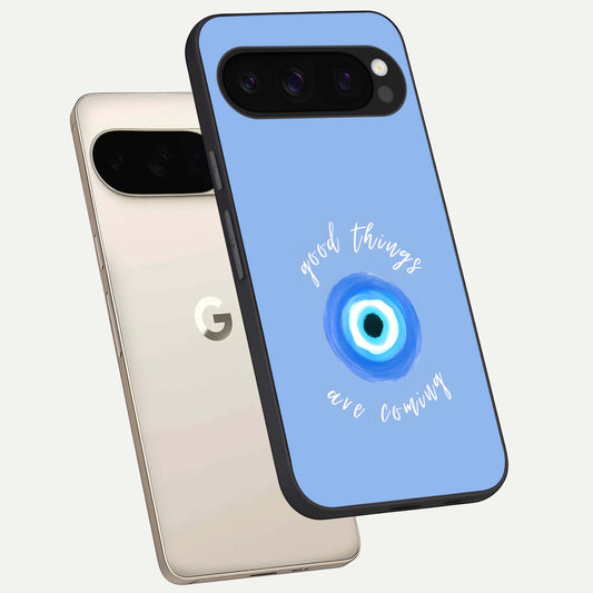  Bright Future Ahead phone case For Google Pixel 10 Pro showing premium glass back cover with detailed artwork