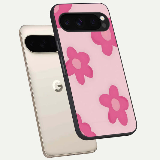  Candy Bloom Dreams phone case For Google Pixel 10 Pro showing premium glass back cover with detailed artwork