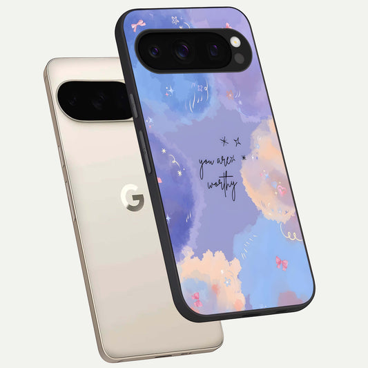  Celestial Cloud Magic phone case For Google Pixel 10 Pro showing premium glass back cover with detailed artwork