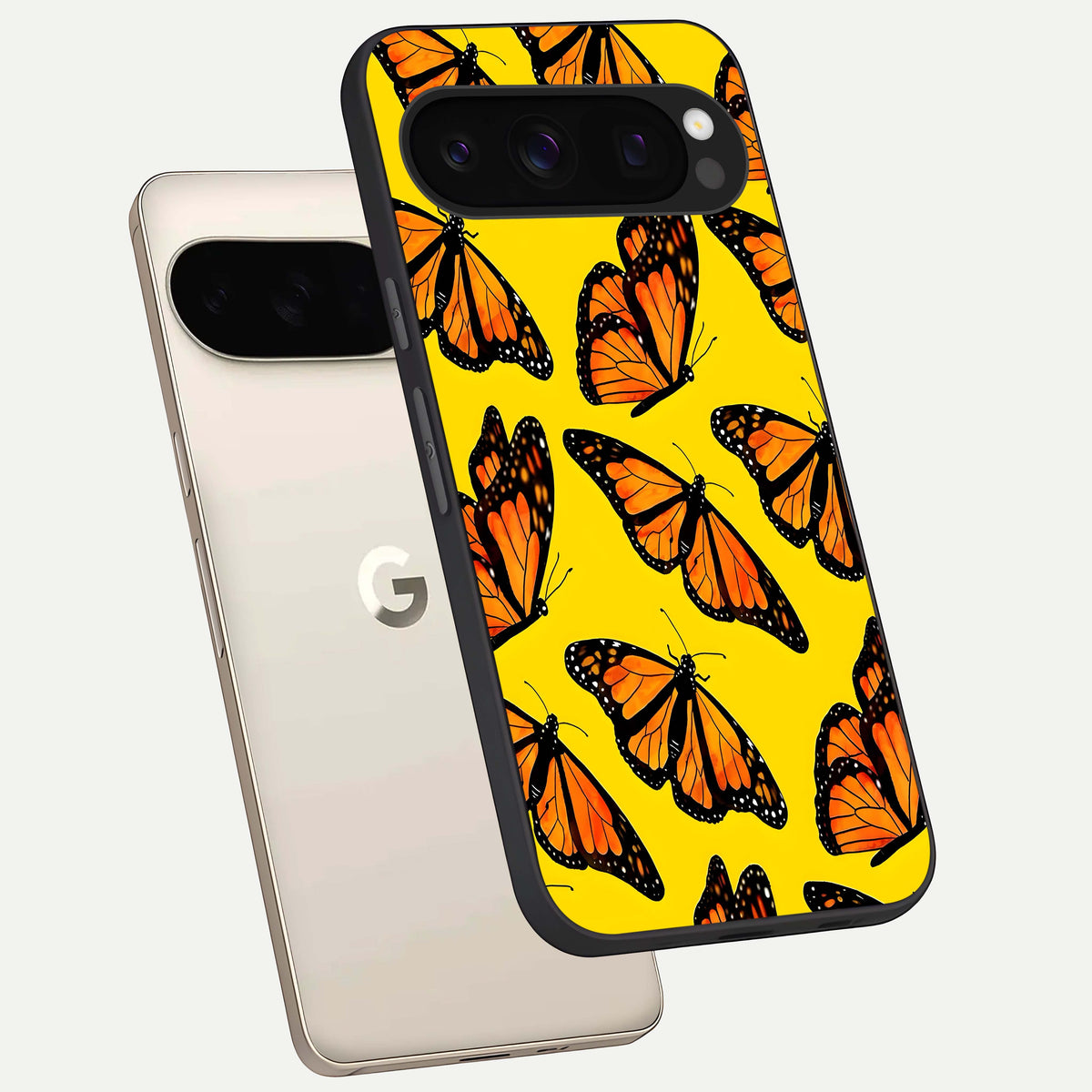  Golden Wing Flight phone case For Google Pixel 10 Pro showing premium glass back cover with detailed artwork