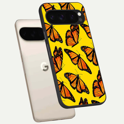 Golden Wing Flight phone case For Google Pixel 10 Pro showing premium glass back cover with detailed artwork