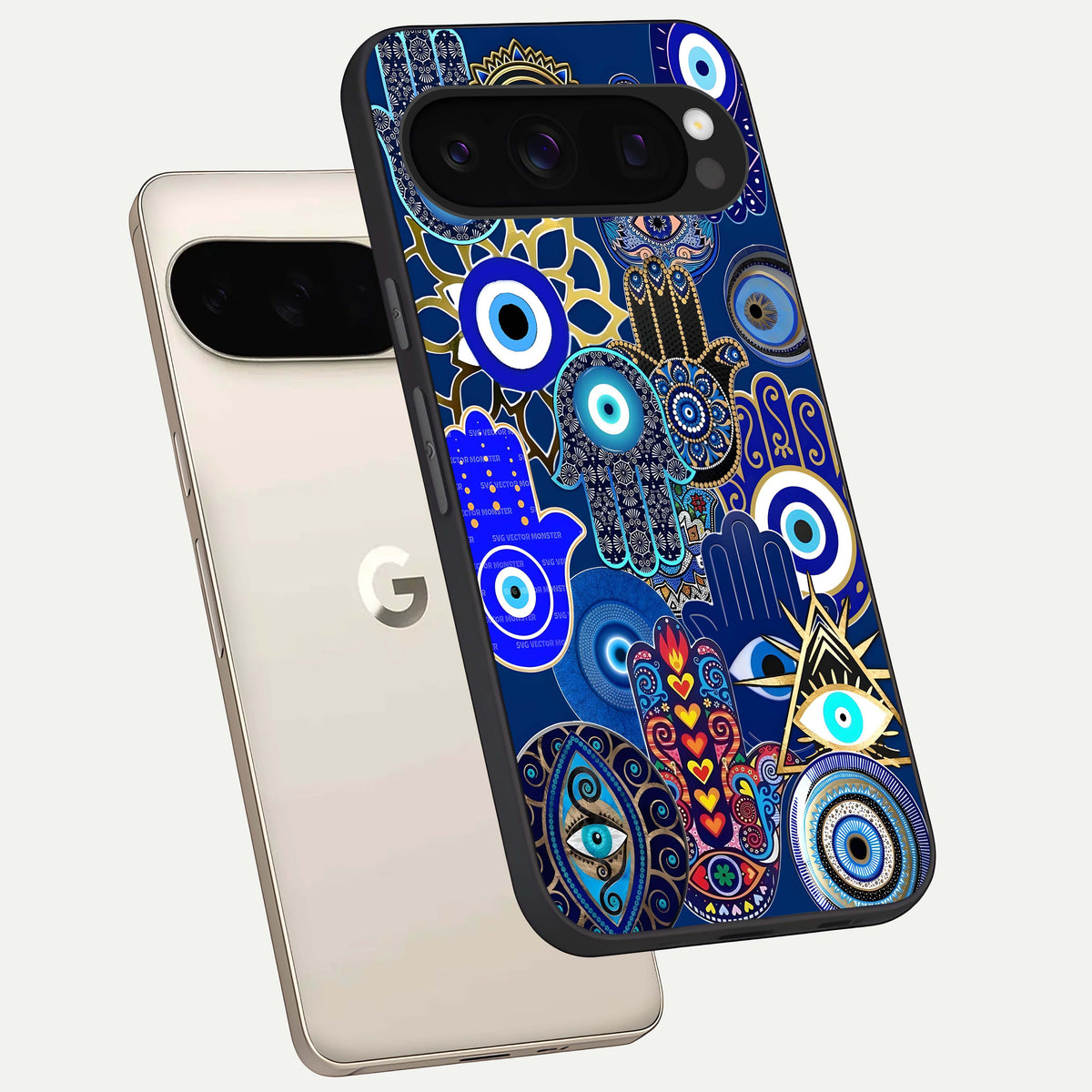  Mystic Palm Guard phone case For Google Pixel 10 Pro showing premium glass back cover with detailed artwork