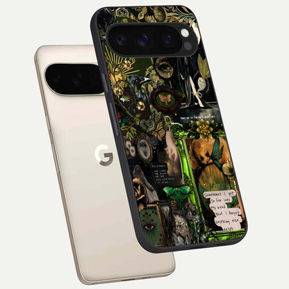  Mystic Woods Secret phone case For Google Pixel 10 Pro showing premium glass back cover with detailed artwork