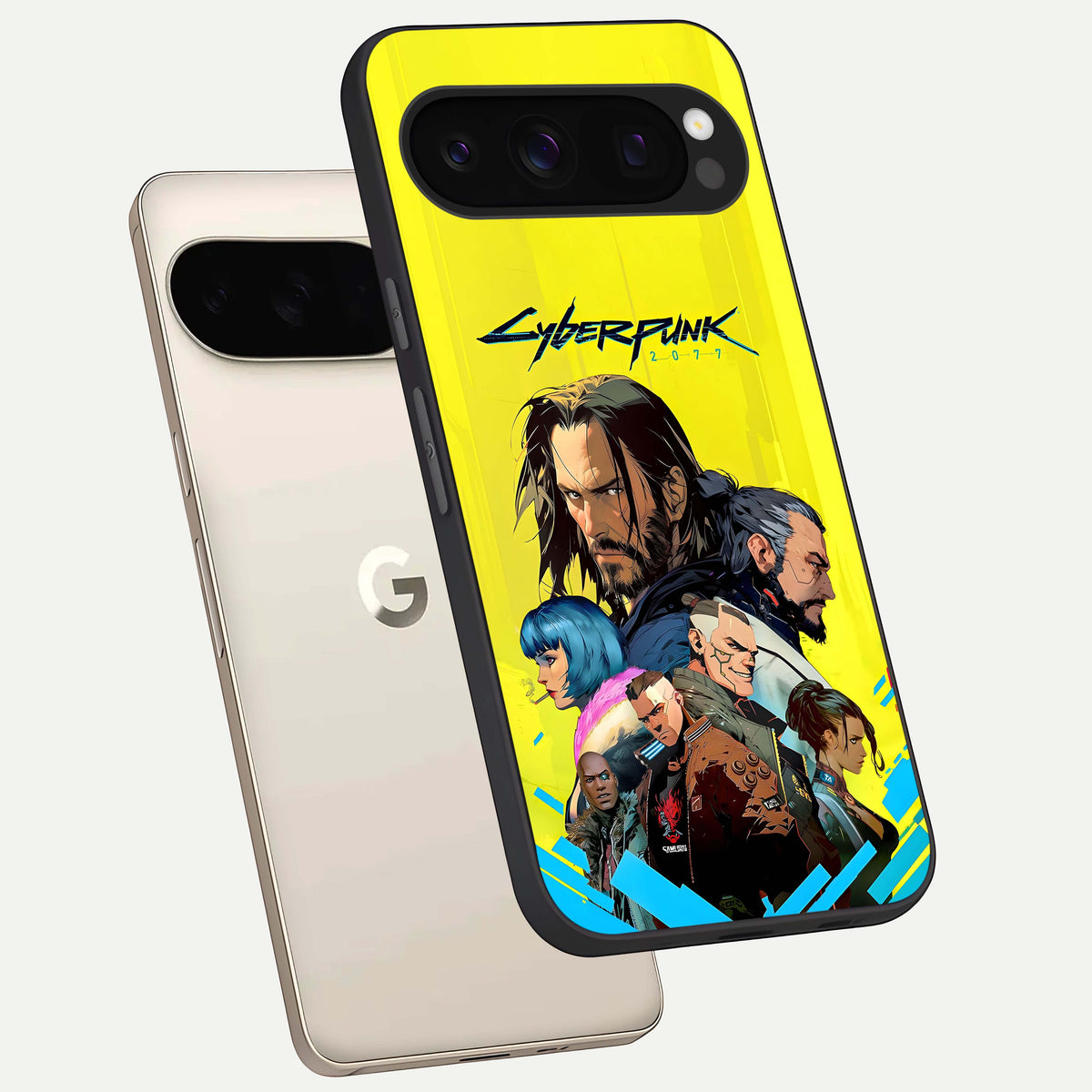  Neon Rebel Genesis phone case For Google Pixel 10 Pro showing premium glass back cover with detailed artwork