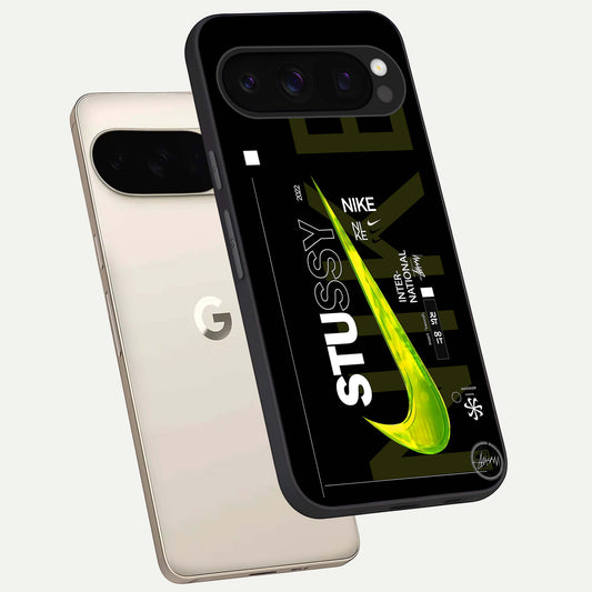  Neon Street Edition phone case For Google Pixel 10 Pro showing premium glass back cover with detailed artwork