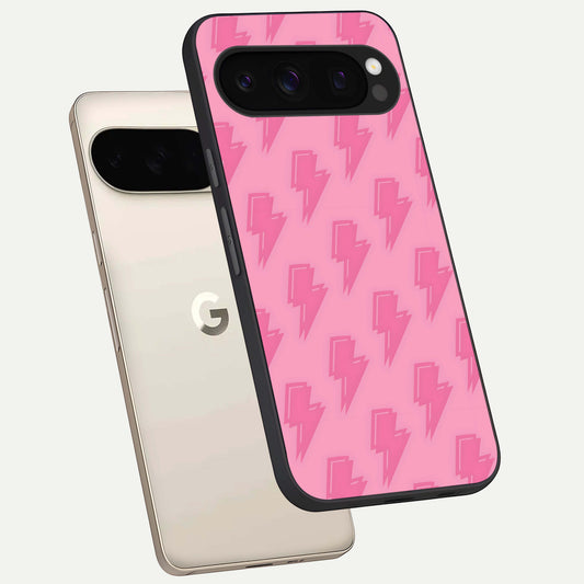  Pink Moo Magic phone case For Google Pixel 10 Pro showing premium glass back cover with detailed artwork