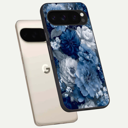  Royal Bloom Garden phone case For Google Pixel 10 Pro showing premium glass back cover with detailed artwork