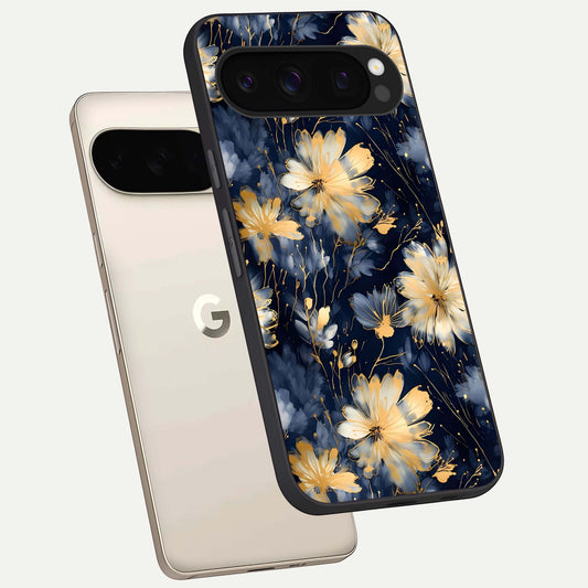  Royal Petal Dream phone case For Google Pixel 10 Pro showing premium glass back cover with detailed artwork