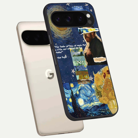  Starry Dream Vision phone case For Google Pixel 10 Pro showing premium glass back cover with detailed artwork