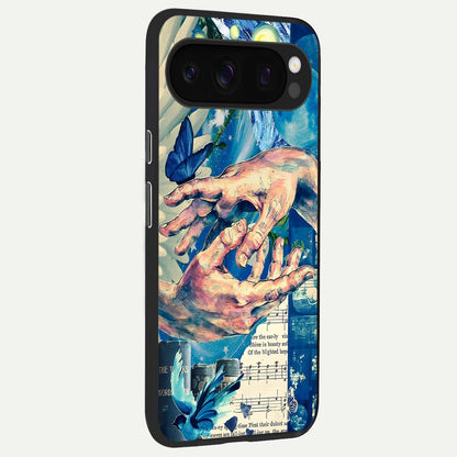  Aesthetic Divider back cover For Google Pixel 10 Pro slim fit glass case with vibrant aesthetic design