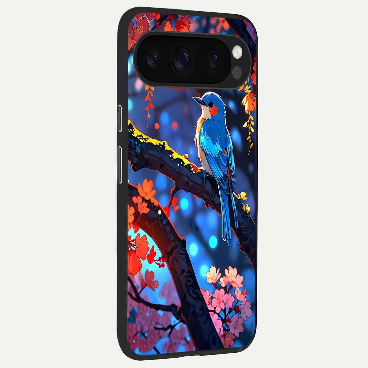  Blooming Water Drift back cover For Google Pixel 10 Pro slim fit glass case with vibrant aesthetic design