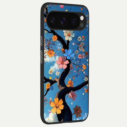  Blossom Dream Sky back cover For Google Pixel 10 Pro slim fit glass case with vibrant aesthetic design