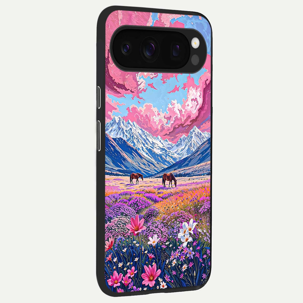 Blossom Valley Dream back cover For Google Pixel 10 Pro slim fit glass case with vibrant aesthetic design