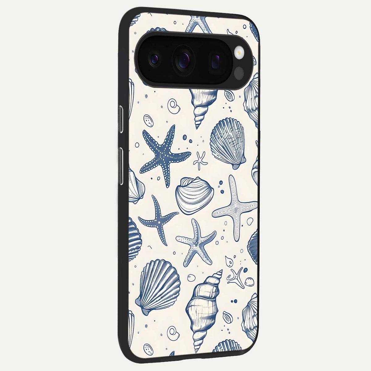  Blue Ocean Outline back cover For Google Pixel 10 Pro slim fit glass case with vibrant aesthetic design