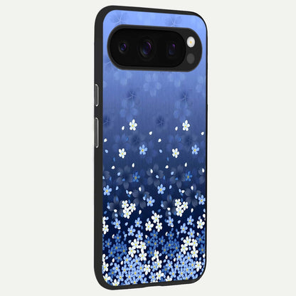  Blue Starry back cover For Google Pixel 10 Pro slim fit glass case with vibrant aesthetic design
