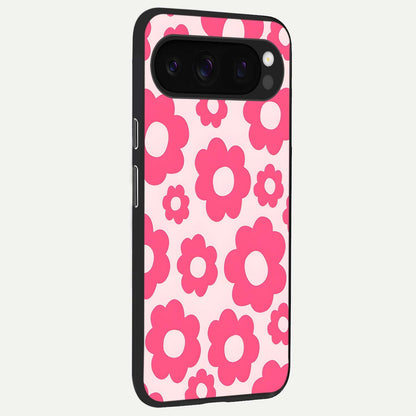  Blush Flower Pop back cover For Google Pixel 10 Pro slim fit glass case with vibrant aesthetic design