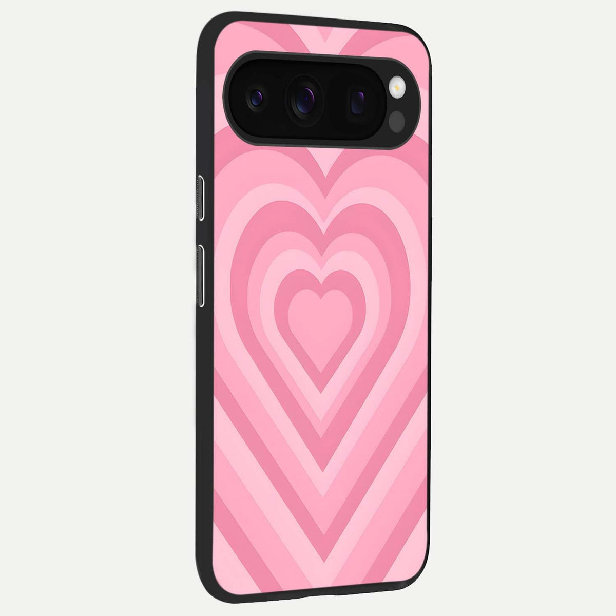  Blush Heart Waves back cover For Google Pixel 10 Pro slim fit glass case with vibrant aesthetic design
