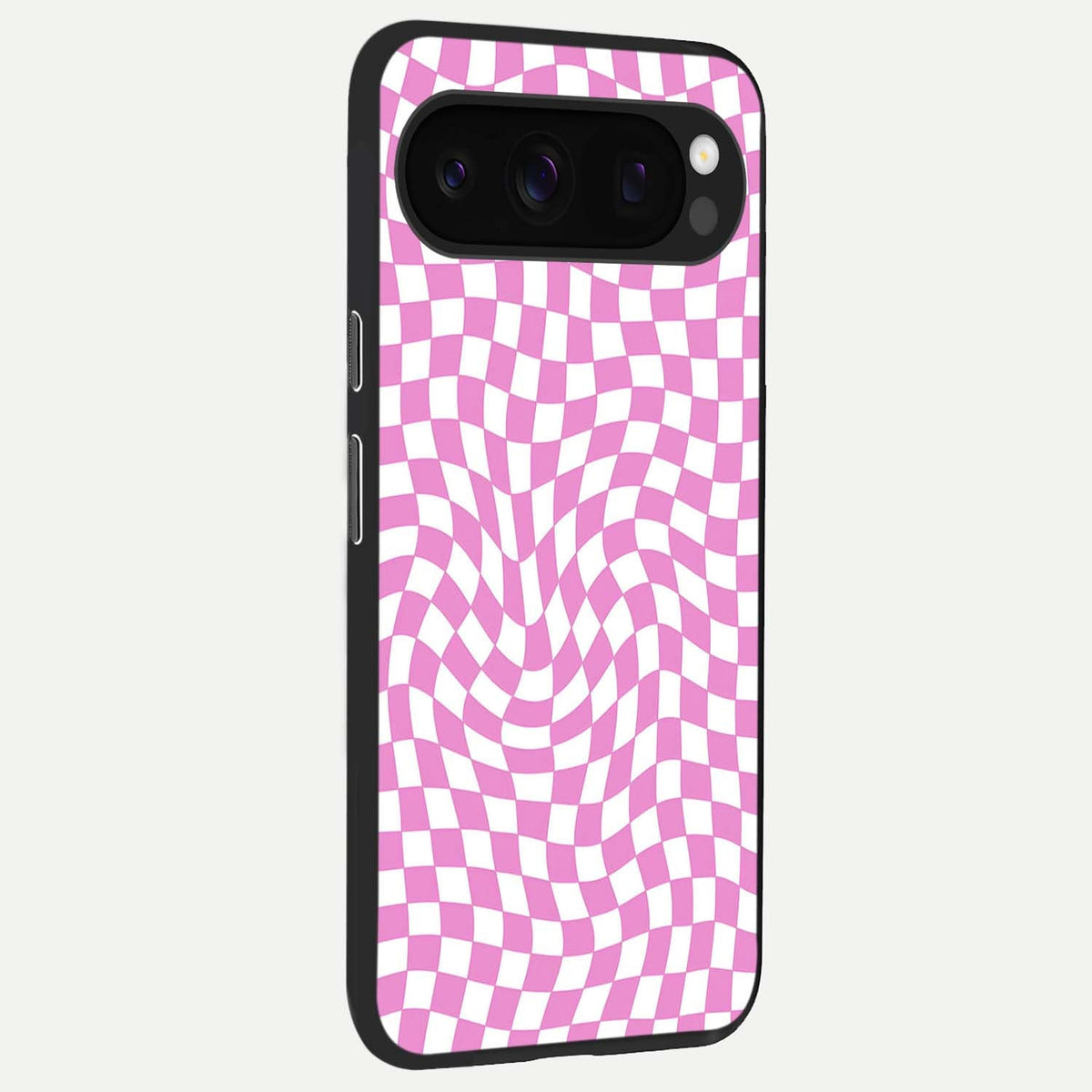  Bubblegum Check Wave back cover For Google Pixel 10 Pro slim fit glass case with vibrant aesthetic design