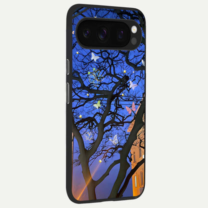 Butterfly Night Magic back cover For Google Pixel 10 Pro slim fit glass case with vibrant aesthetic design