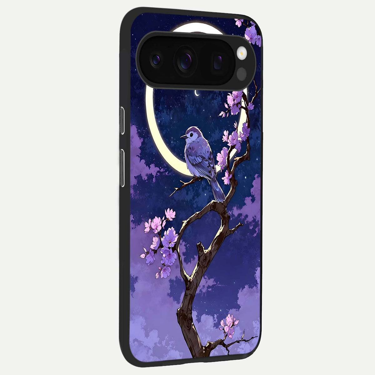  Celestial Bird Blossom back cover For Google Pixel 10 Pro slim fit glass case with vibrant aesthetic design