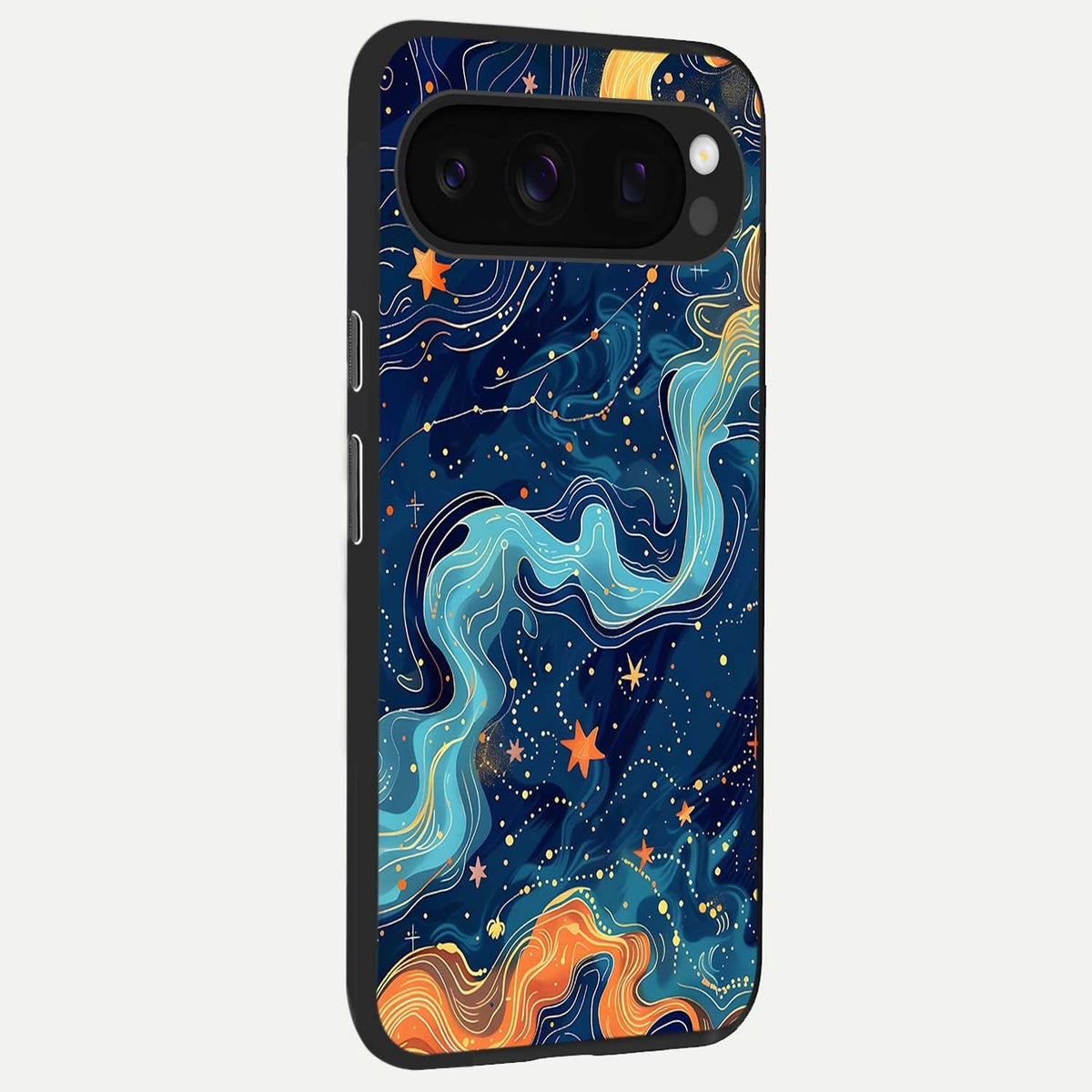  Celestial Dream Flow back cover For Google Pixel 10 Pro slim fit glass case with vibrant aesthetic design