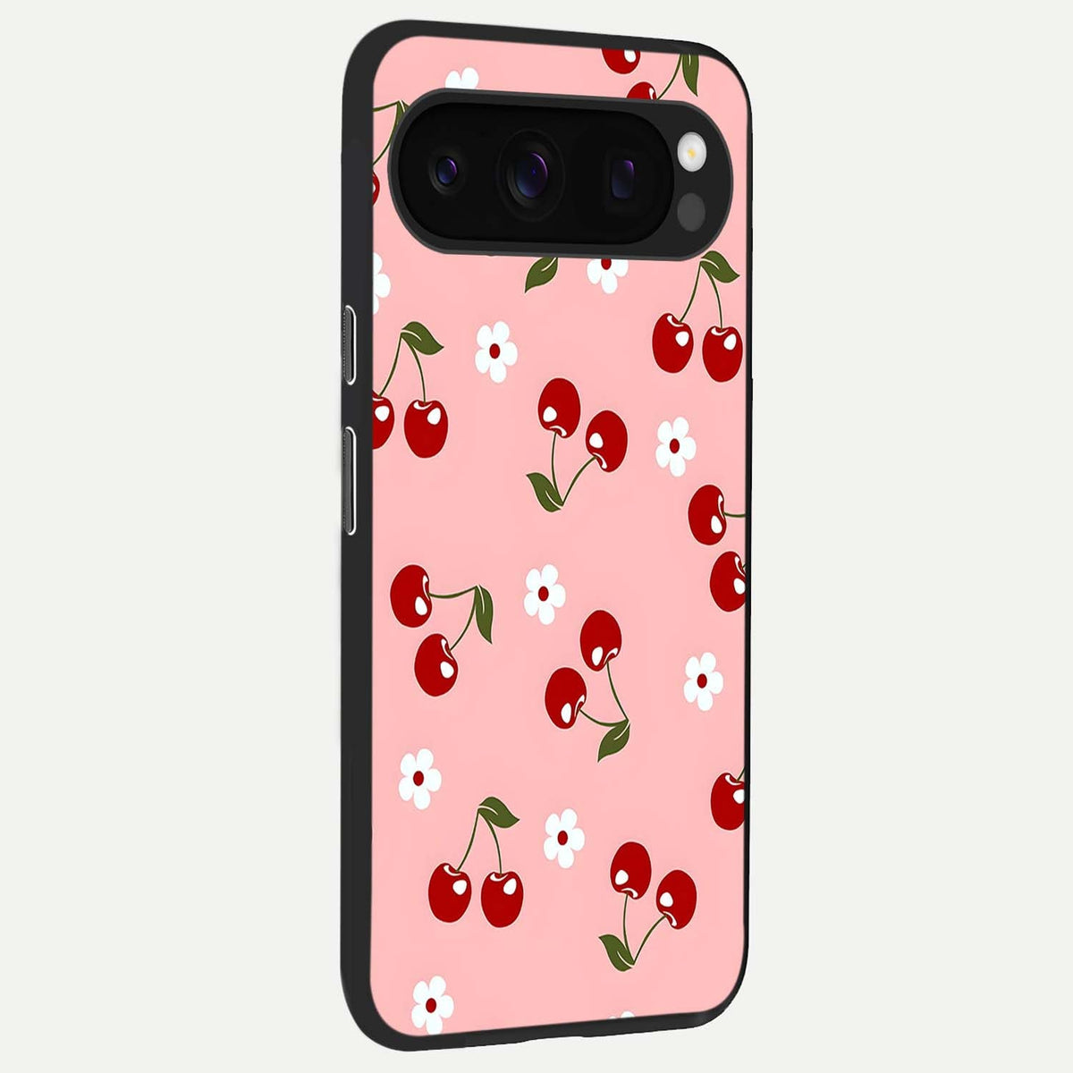  Cherry Love Mood back cover For Google Pixel 10 Pro slim fit glass case with vibrant aesthetic design