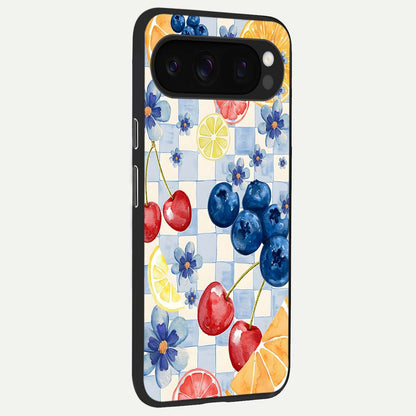 Citrus Bloom Joy back cover For Google Pixel 10 Pro slim fit glass case with vibrant aesthetic design