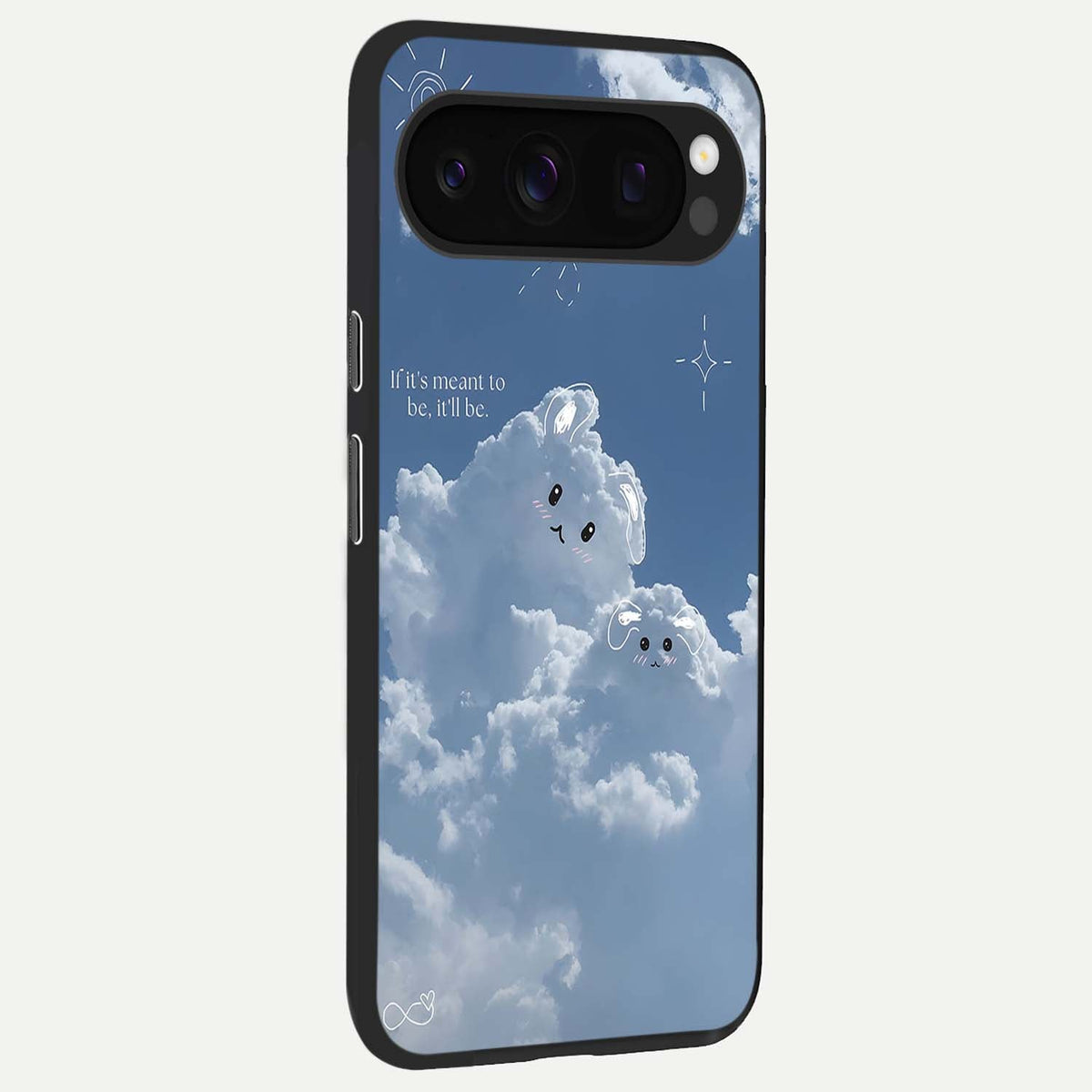 Cloud Bunny Dreams back cover For Google Pixel 10 Pro slim fit glass case with vibrant aesthetic design