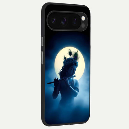  Divine Moon Flute back cover For Google Pixel 10 Pro slim fit glass case with vibrant aesthetic design
