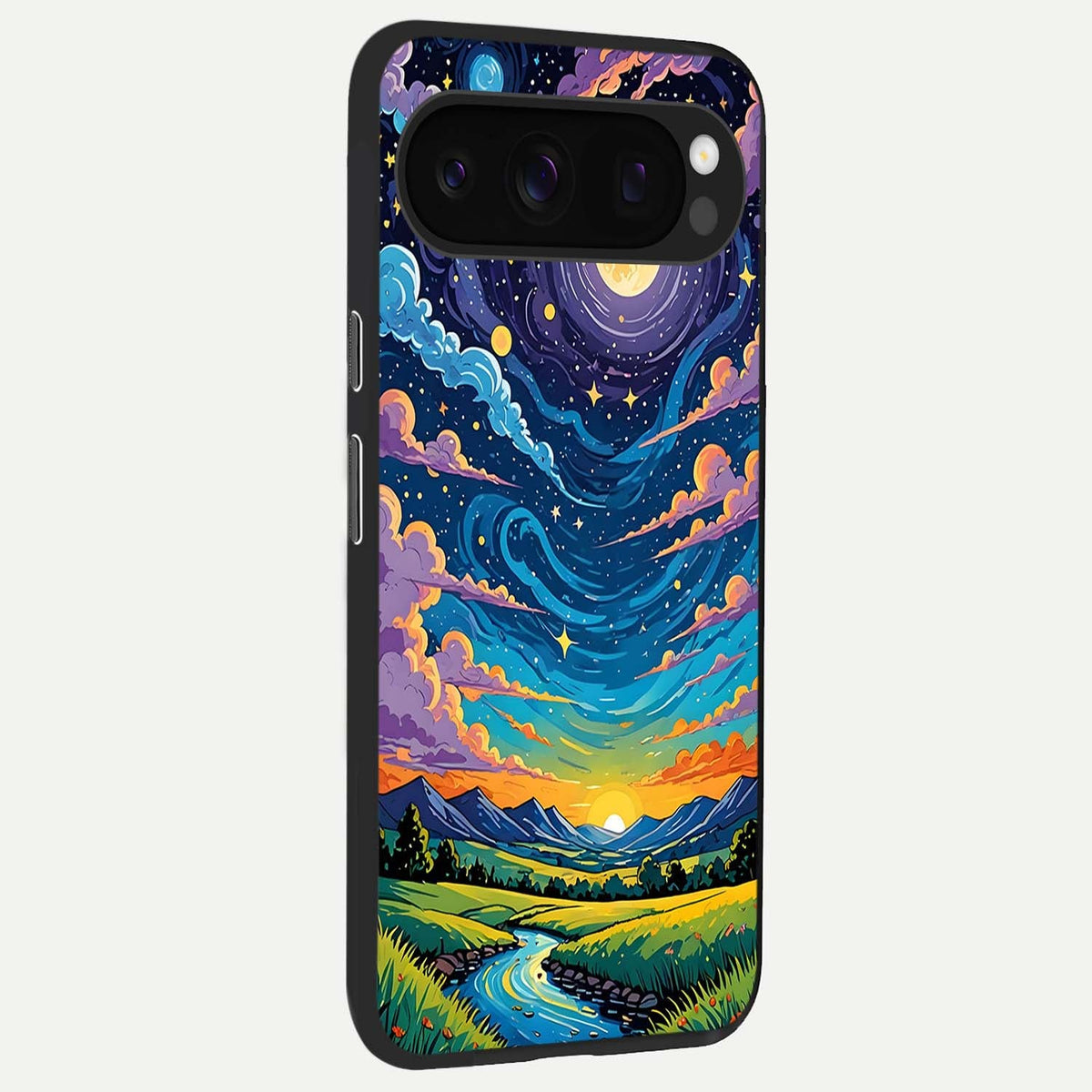  Dreamy Night Landscape back cover For Google Pixel 10 Pro slim fit glass case with vibrant aesthetic design