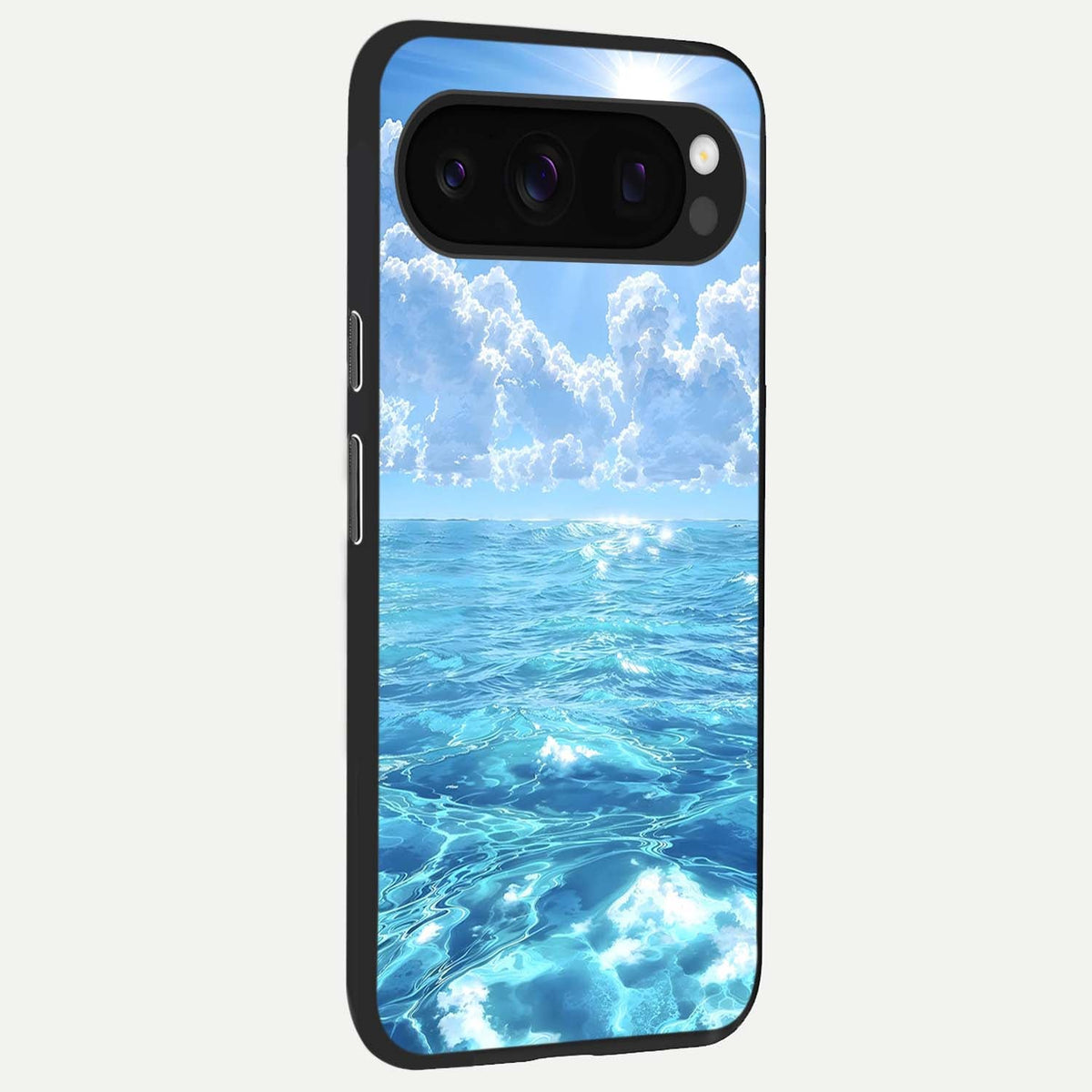  Endless Ocean Horizon back cover For Google Pixel 10 Pro slim fit glass case with vibrant aesthetic design