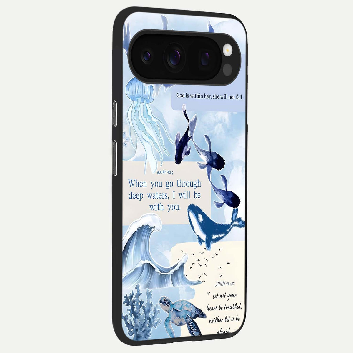  Faithful Ocean Promise back cover For Google Pixel 10 Pro slim fit glass case with vibrant aesthetic design