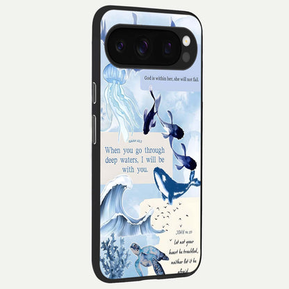  Faithful Ocean Promise back cover For Google Pixel 10 Pro slim fit glass case with vibrant aesthetic design