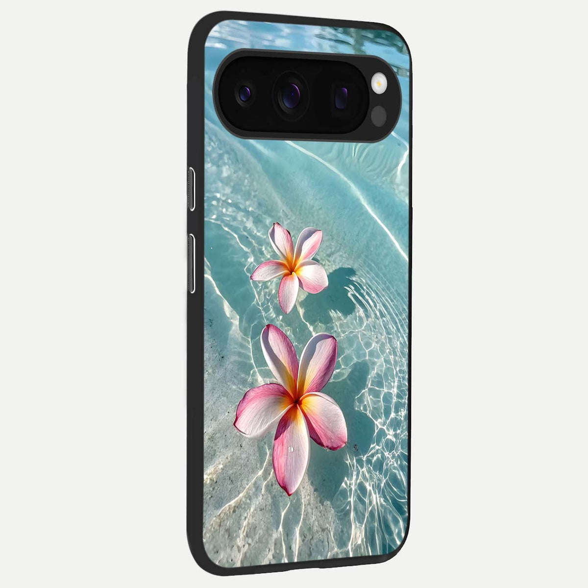  Floating Bloom Bliss back cover For Google Pixel 10 Pro slim fit glass case with vibrant aesthetic design