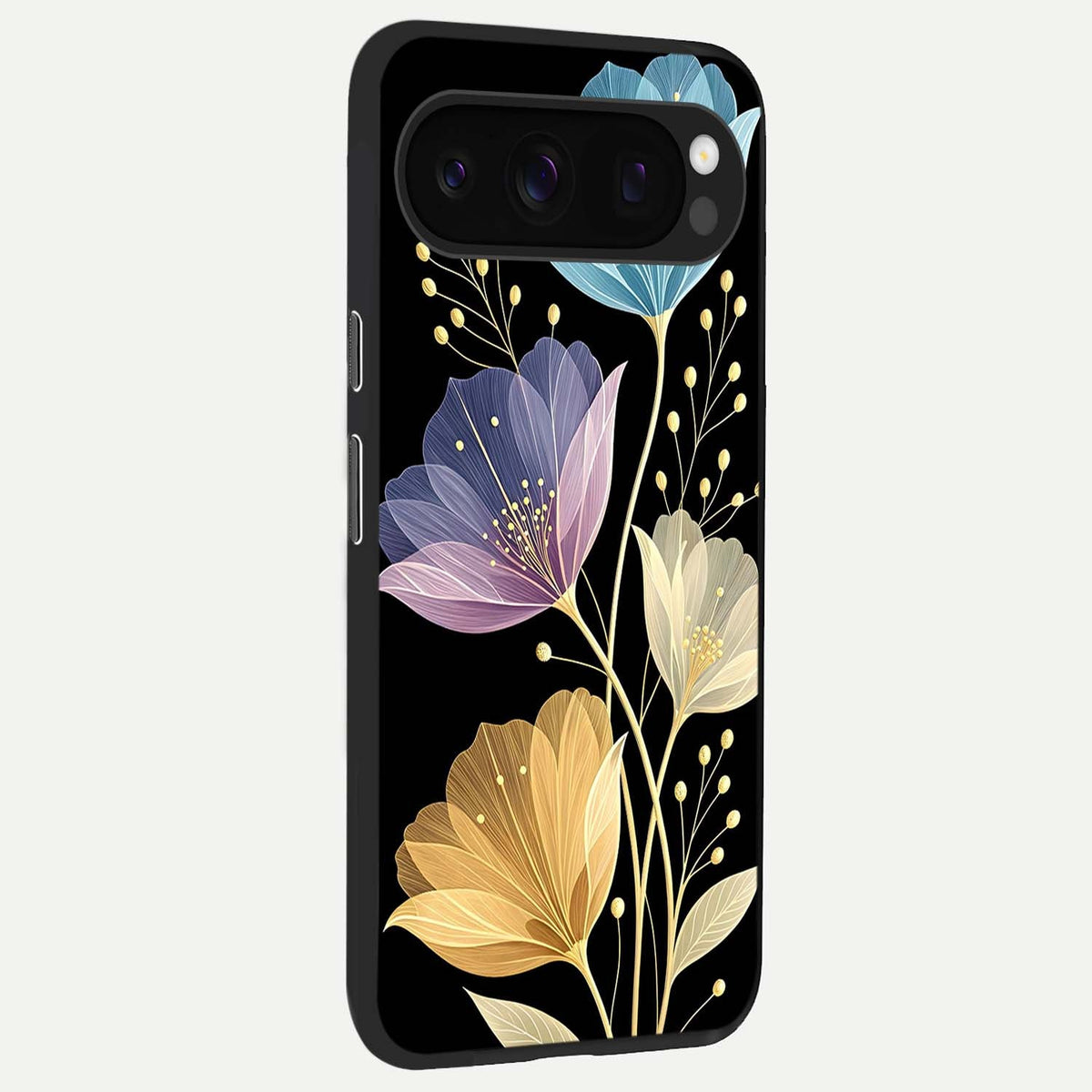  Flower Bloom Glow back cover For Google Pixel 10 Pro slim fit glass case with vibrant aesthetic design