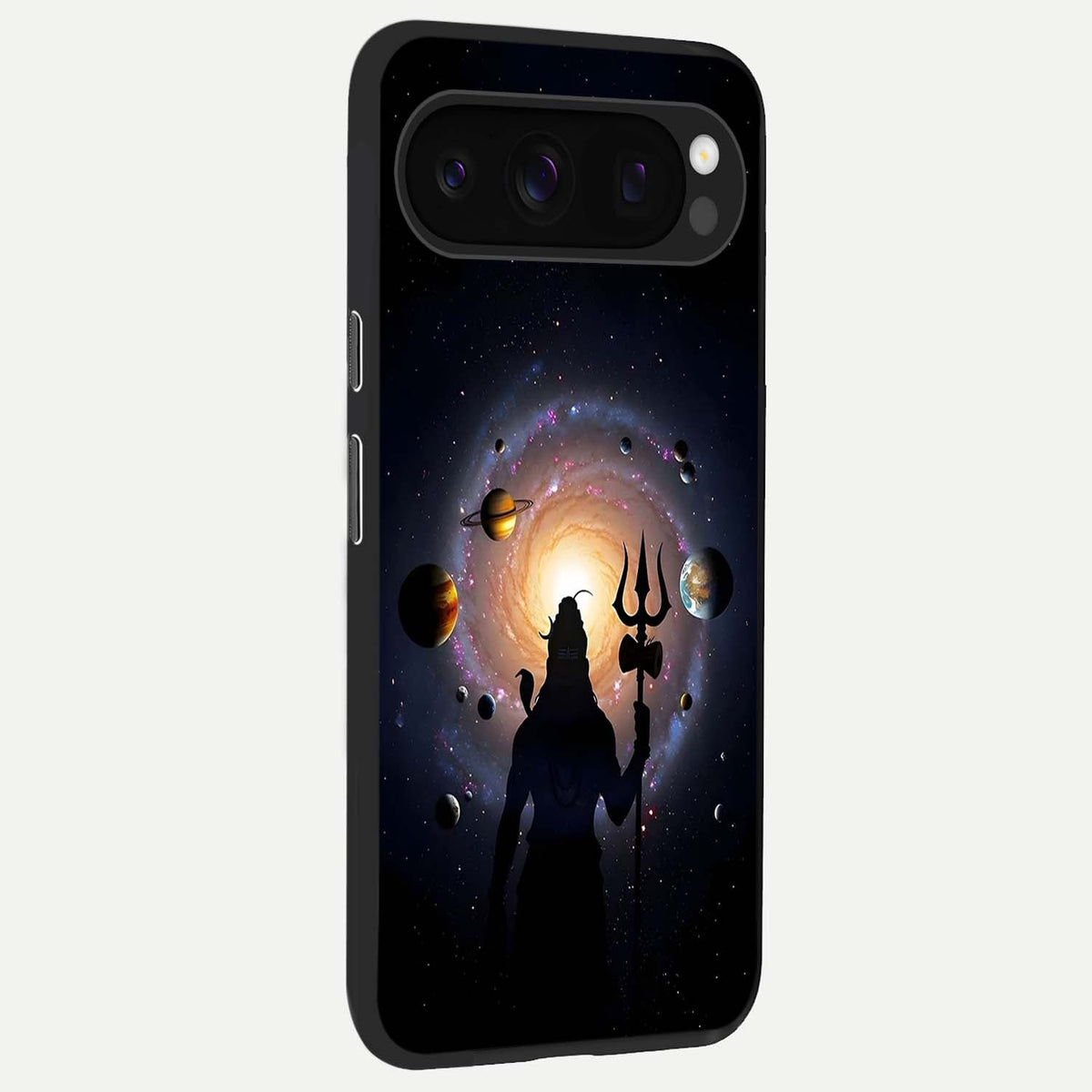  Galactic Shiva Vision back cover For Google Pixel 10 Pro slim fit glass case with vibrant aesthetic design