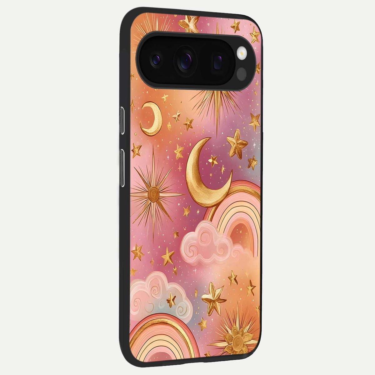  Golden Celestial Dreams back cover For Google Pixel 10 Pro slim fit glass case with vibrant aesthetic design