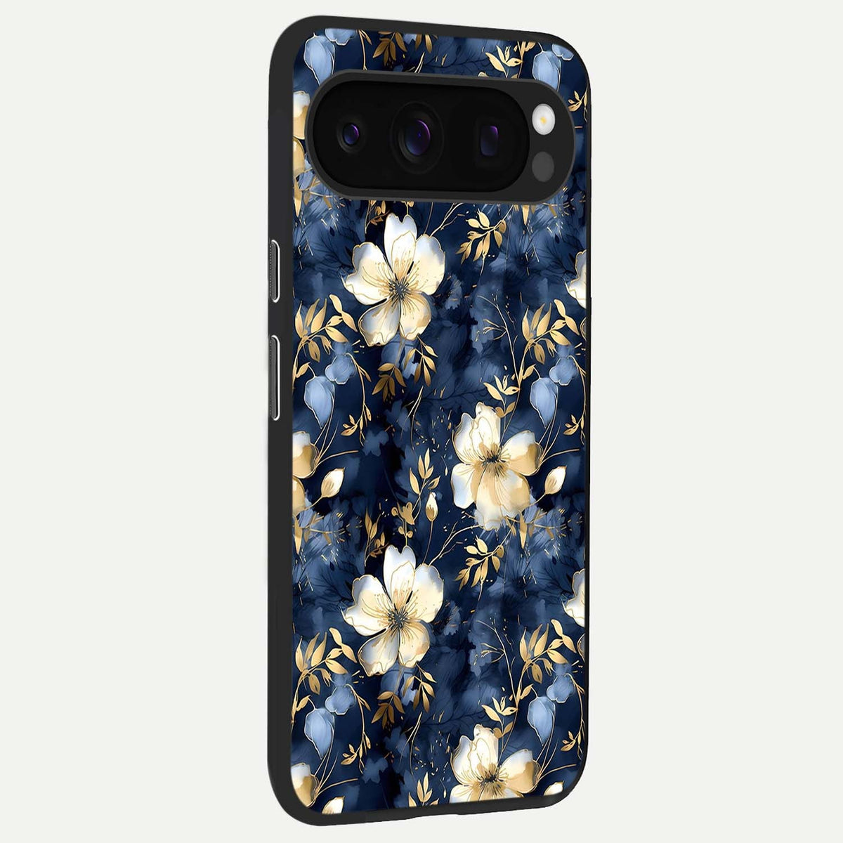  Golden Midnight Bloom back cover For Google Pixel 10 Pro slim fit glass case with vibrant aesthetic design