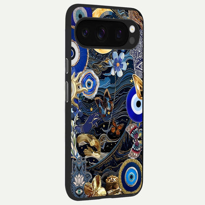  Golden Moon Magic back cover For Google Pixel 10 Pro slim fit glass case with vibrant aesthetic design