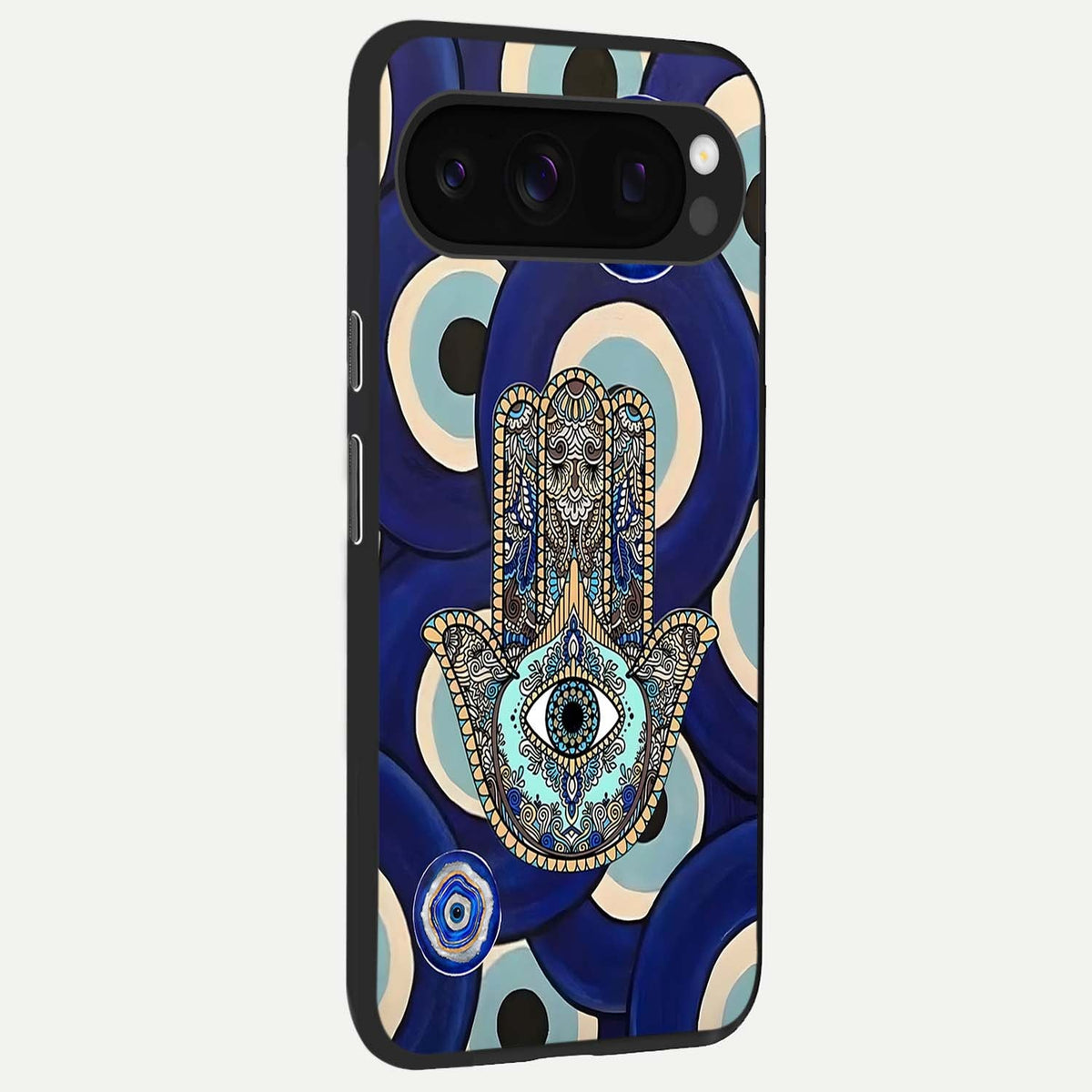  Hamsa Divine Guard back cover For Google Pixel 10 Pro slim fit glass case with vibrant aesthetic design