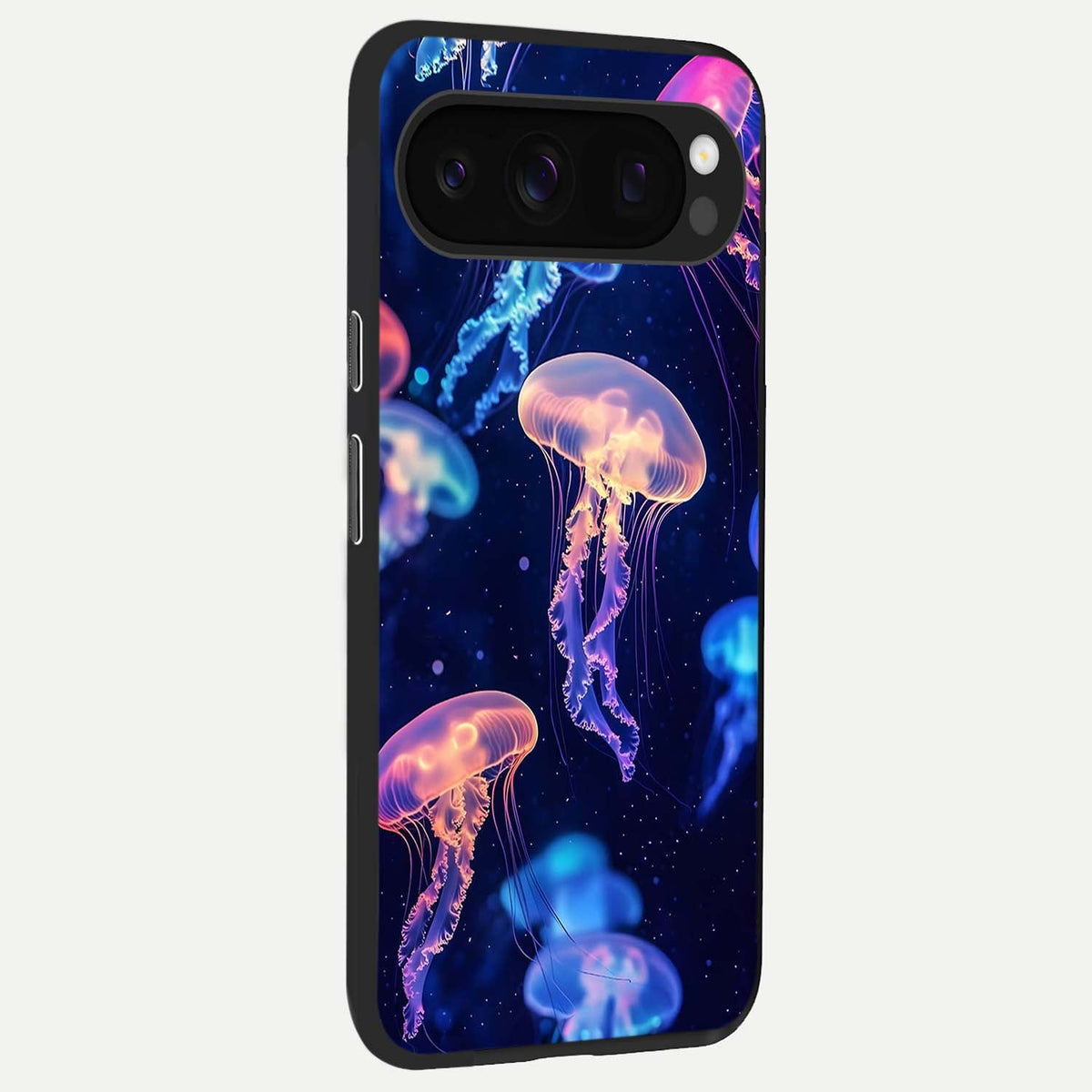  Jellyfish Pattern back cover For Google Pixel 10 Pro slim fit glass case with vibrant aesthetic design