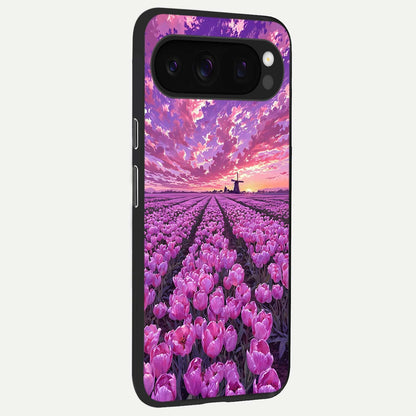  Lavender Dream Skies back cover For Google Pixel 10 Pro slim fit glass case with vibrant aesthetic design