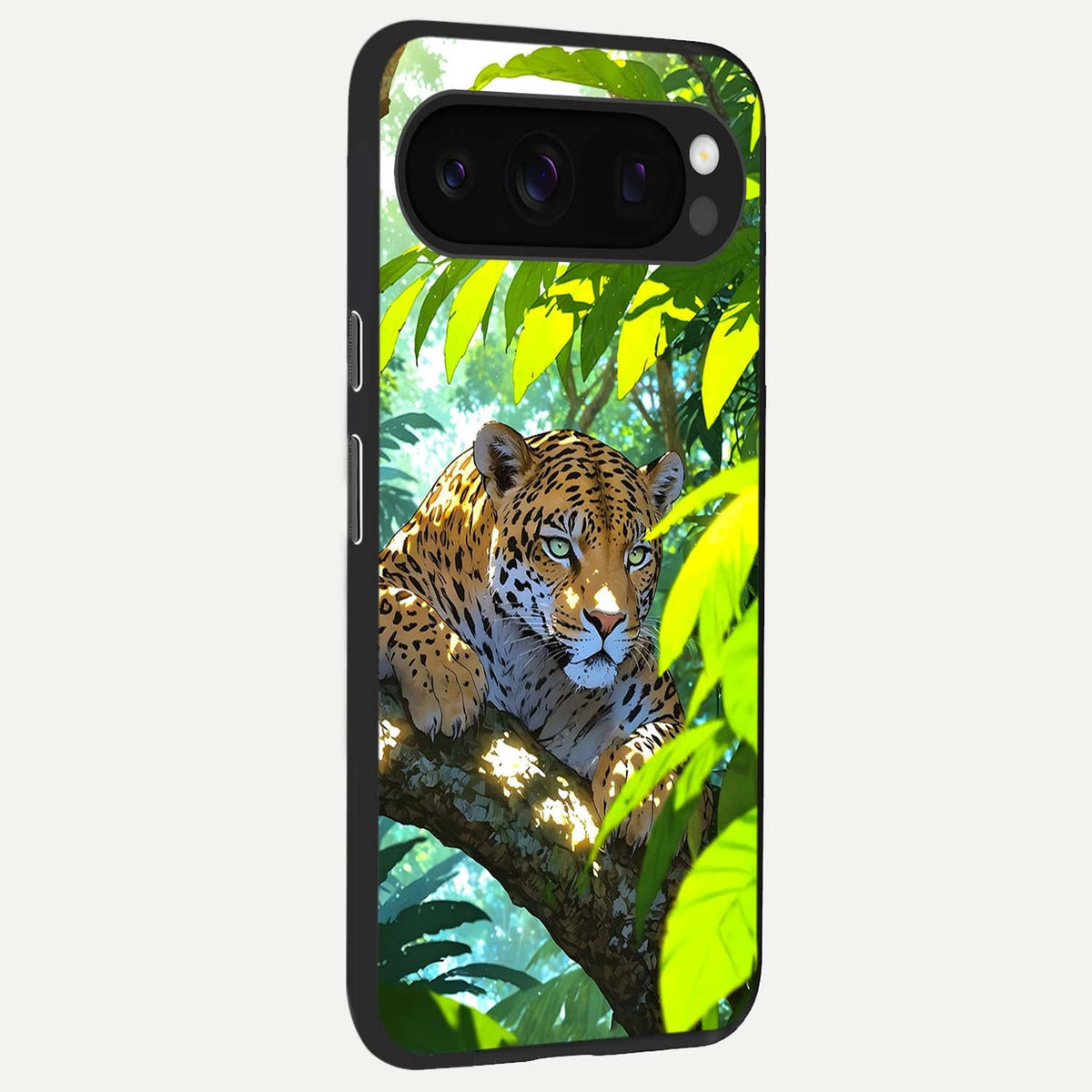  Leopard in Jungle back cover For Google Pixel 10 Pro slim fit glass case with vibrant aesthetic design
