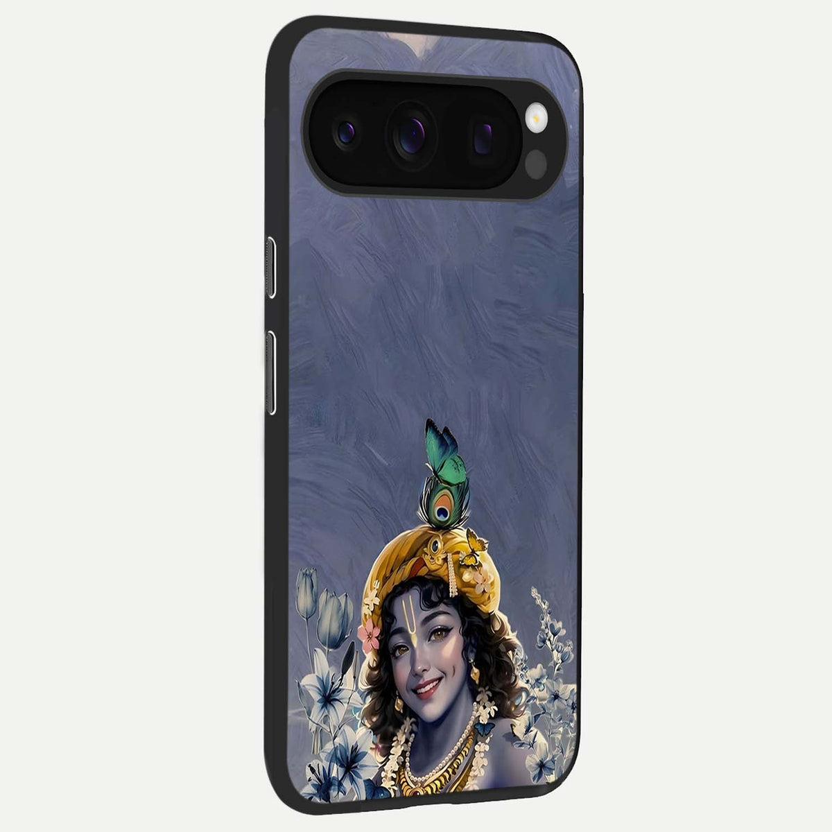  Lord Krishna back cover For Google Pixel 10 Pro slim fit glass case with vibrant aesthetic design