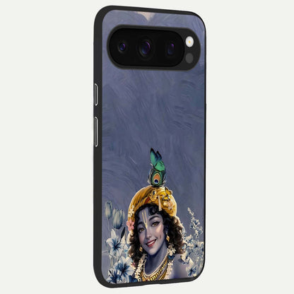  Lord Krishna back cover For Google Pixel 10 Pro slim fit glass case with vibrant aesthetic design
