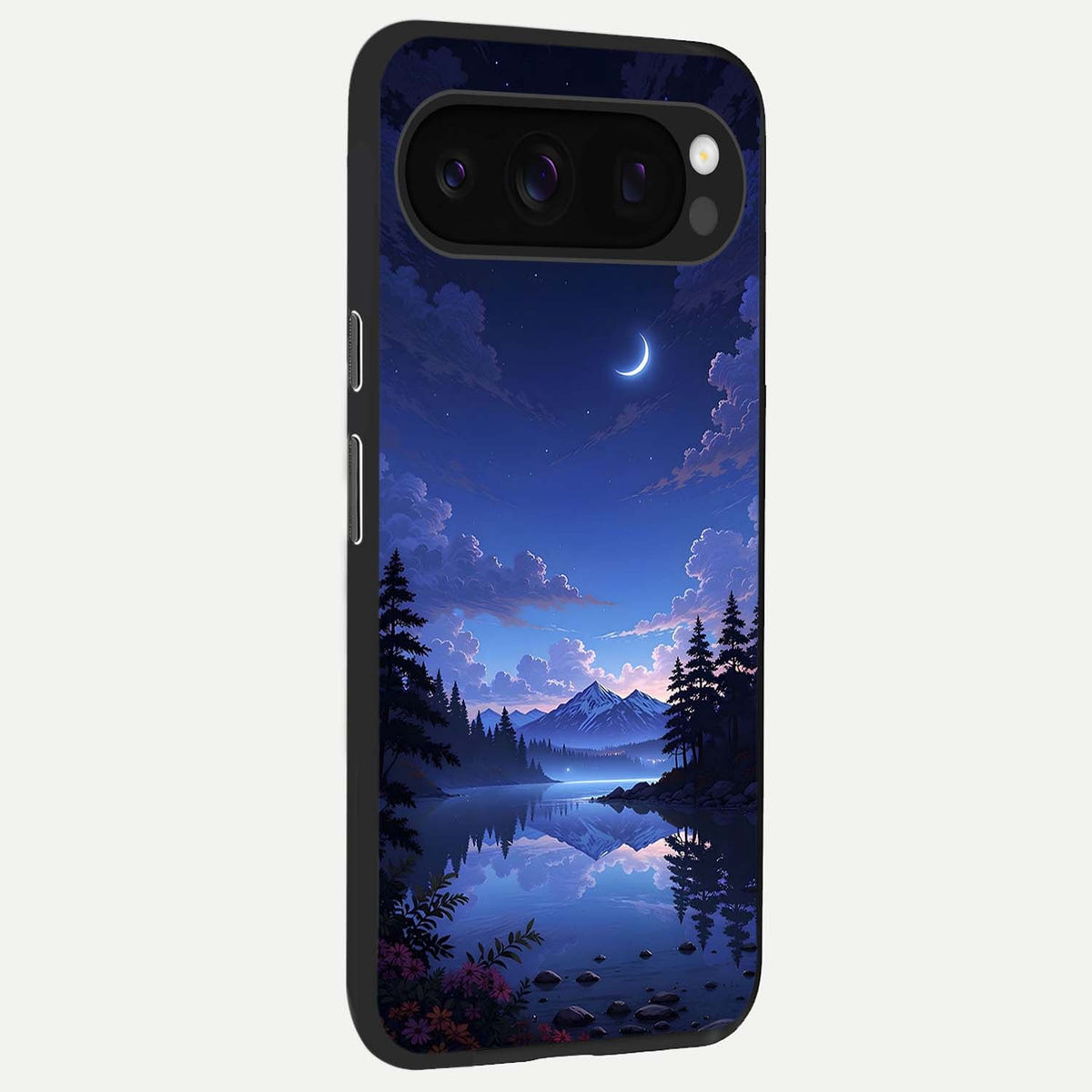  Midnight Lake Peace back cover For Google Pixel 10 Pro slim fit glass case with vibrant aesthetic design