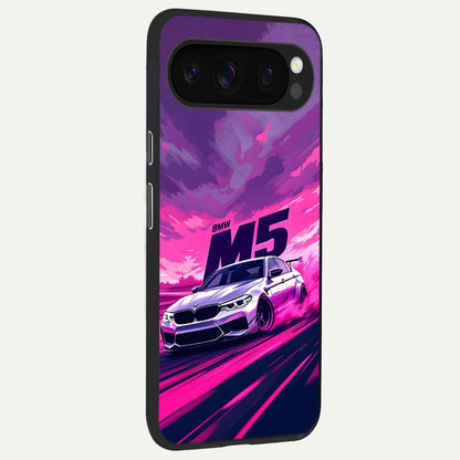  MS Neon Car back cover For Google Pixel 10 Pro slim fit glass case with vibrant aesthetic design