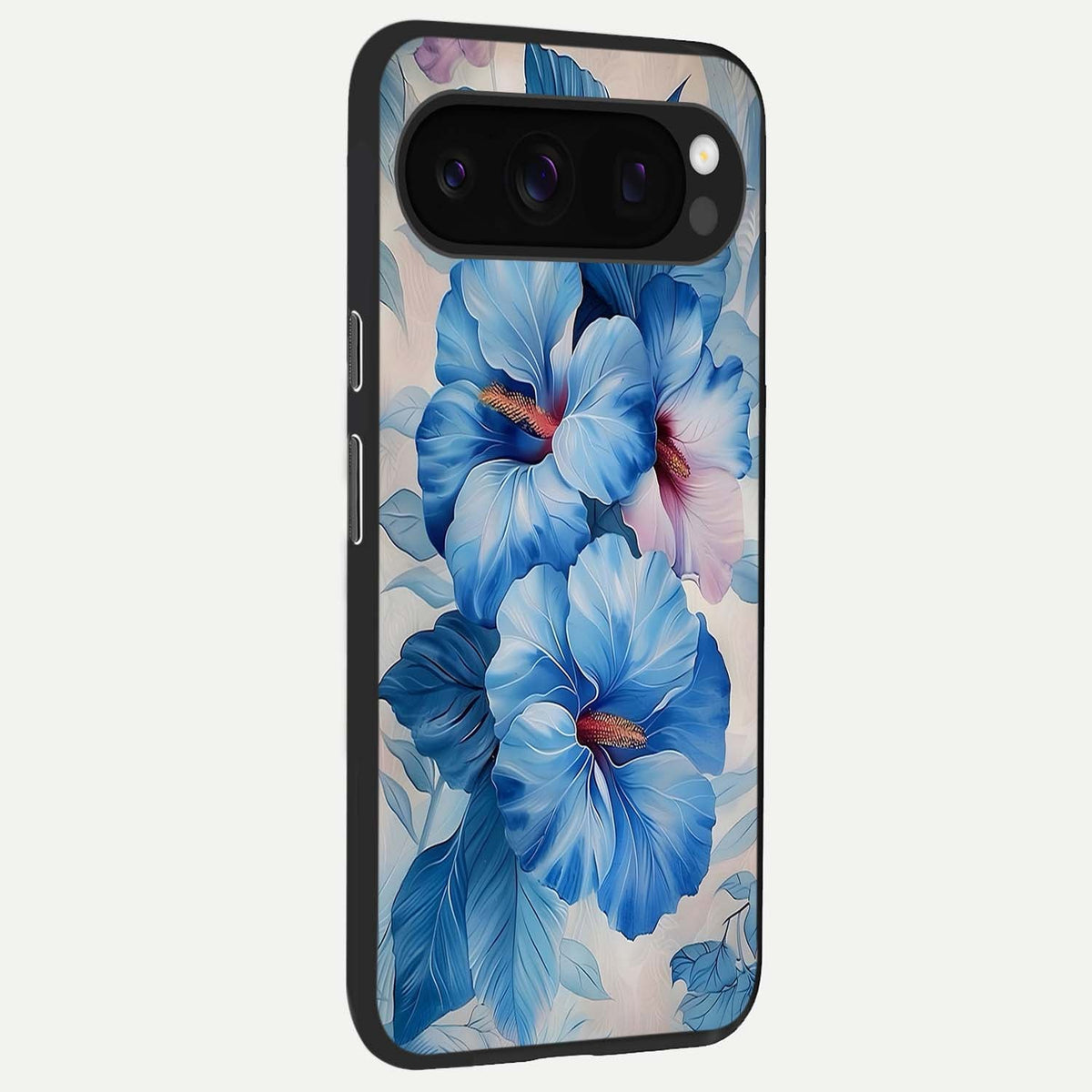  Ocean Hibiscus Grace back cover For Google Pixel 10 Pro slim fit glass case with vibrant aesthetic design