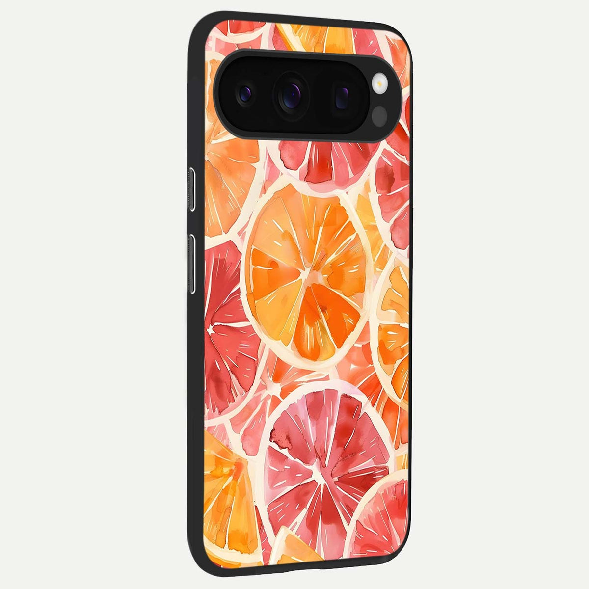 Orange Fruits Pattern back cover For Google Pixel 10 Pro slim fit glass case with vibrant aesthetic design