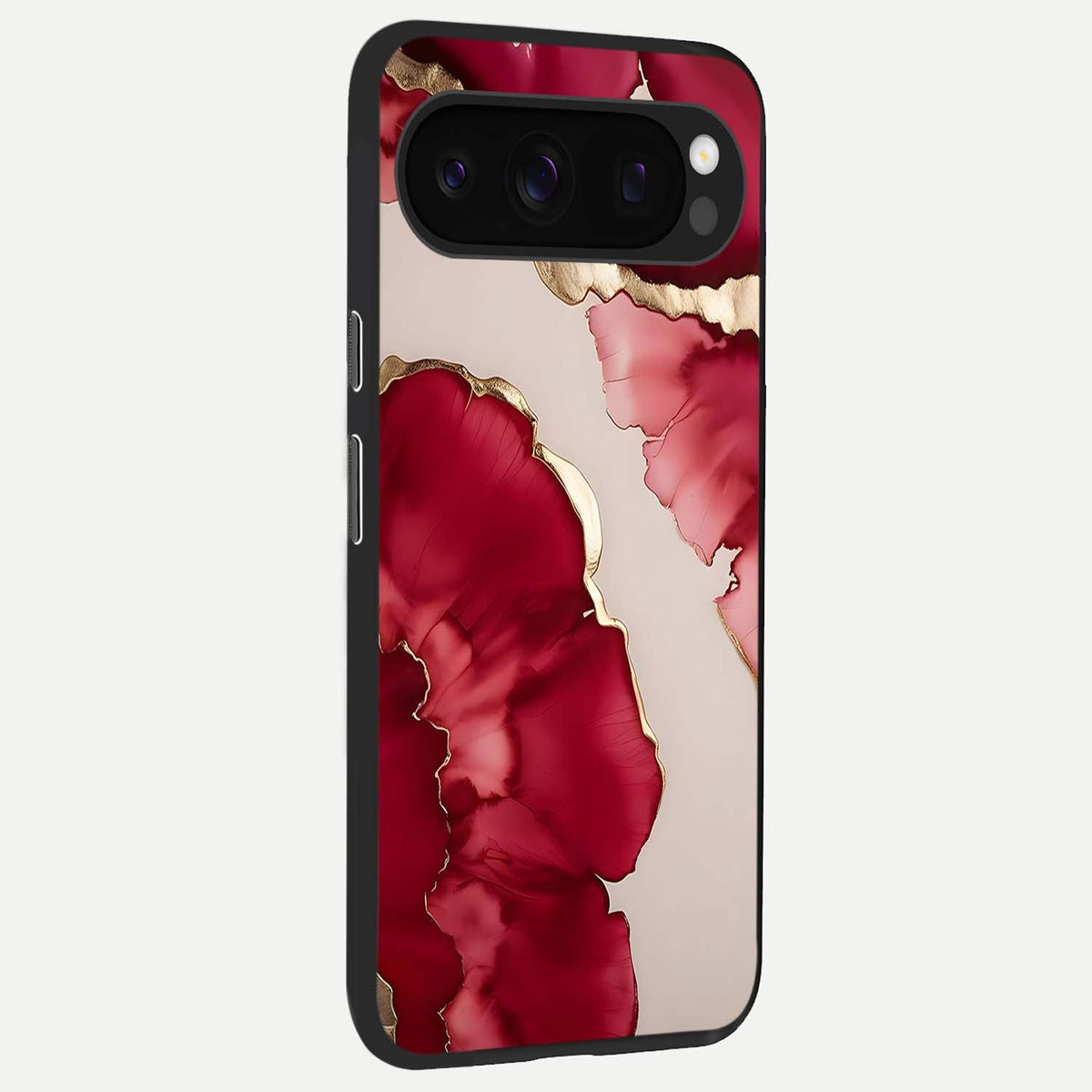  Pink And White Marble back cover For Google Pixel 10 Pro slim fit glass case with vibrant aesthetic design